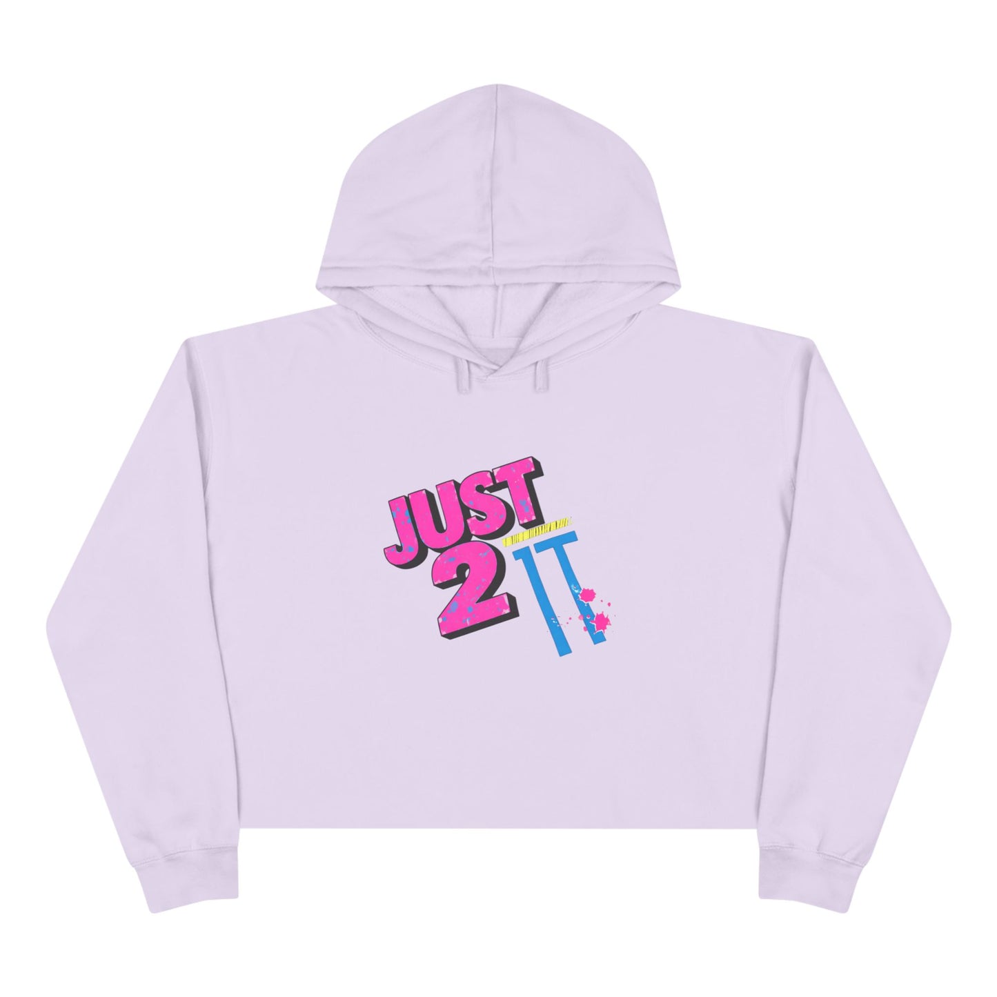 Just 2 It Retro Womens Crop Hoodie