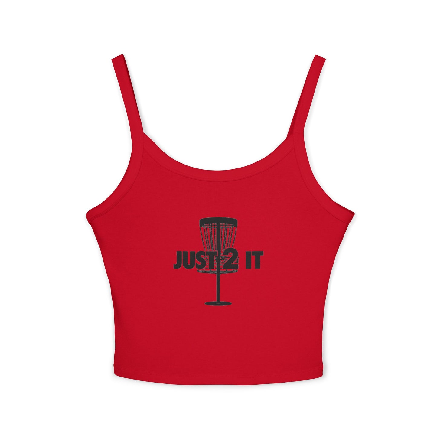 Just 2 It Basket Womens Spaghetti Tank Top
