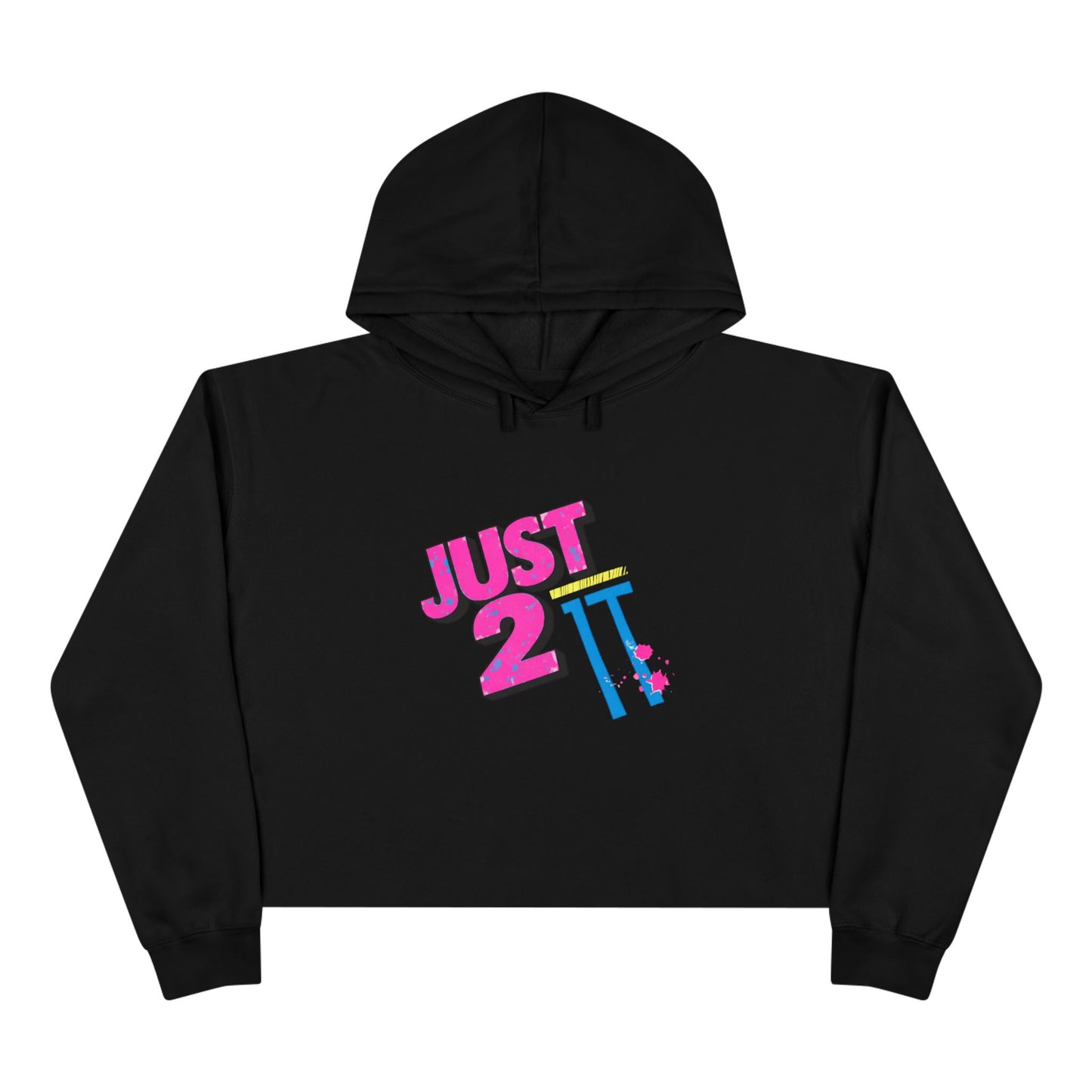Just 2 It Retro Womens Crop Hoodie