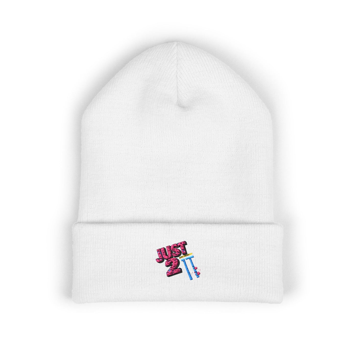 Just 2 It Retro Embroidered Cuffed Beanie