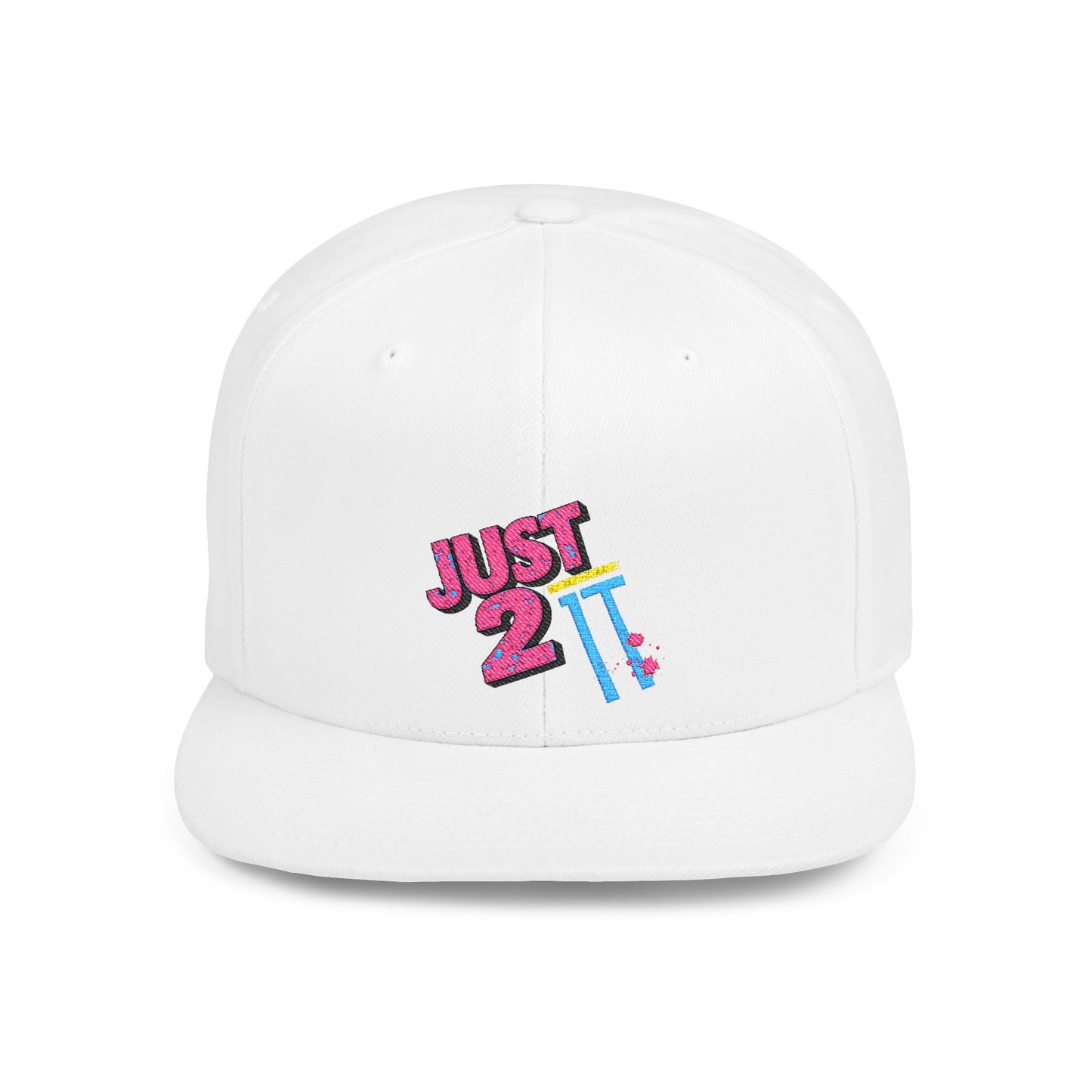 Just 2 It Retro Flat Bill Snapback Cap