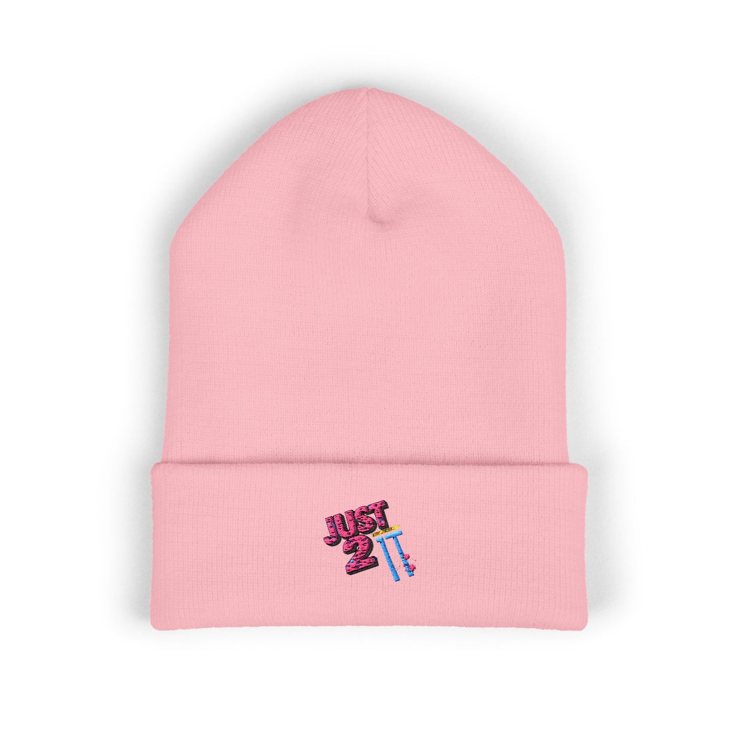 Just 2 It Retro Embroidered Cuffed Beanie