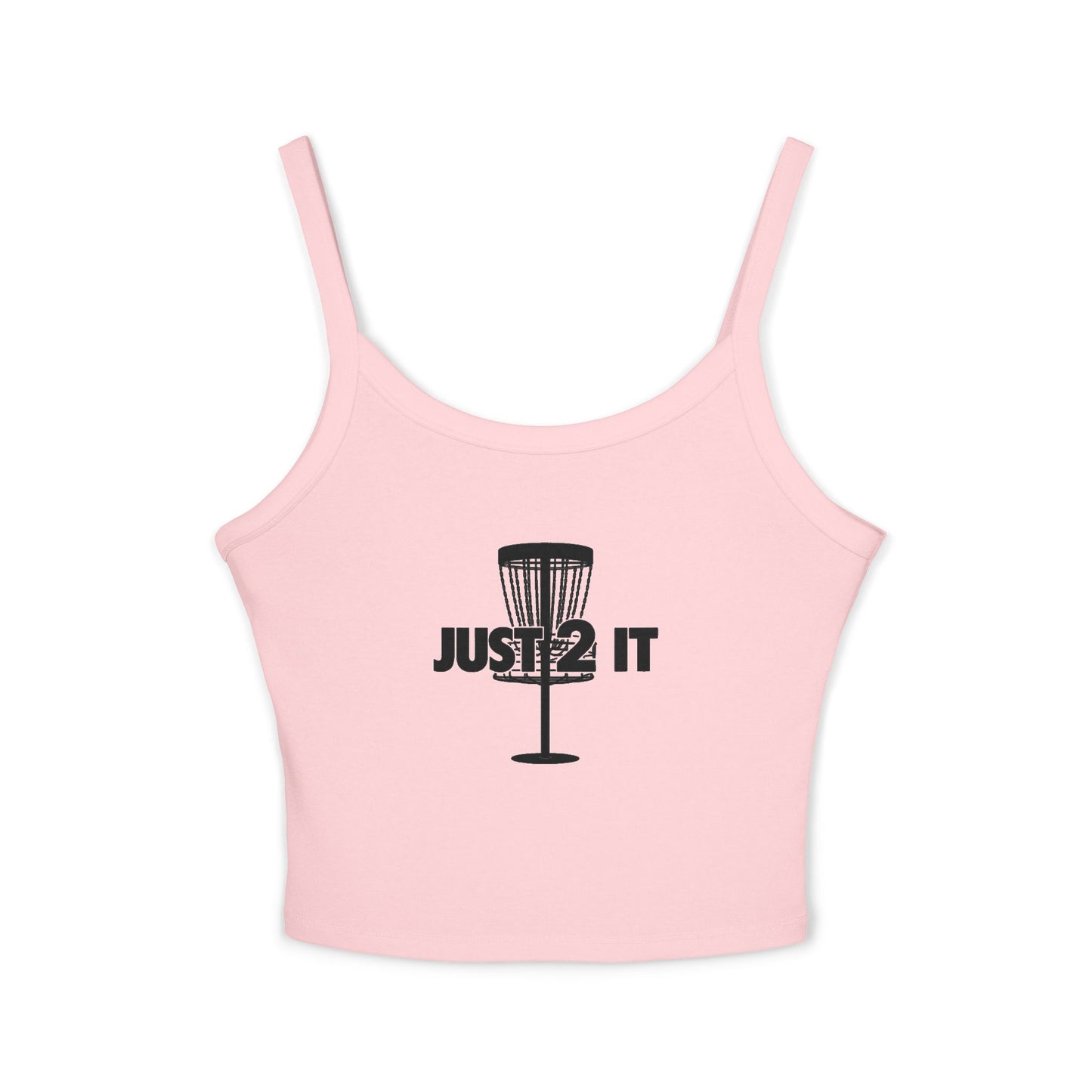 Just 2 It Basket Womens Spaghetti Tank Top