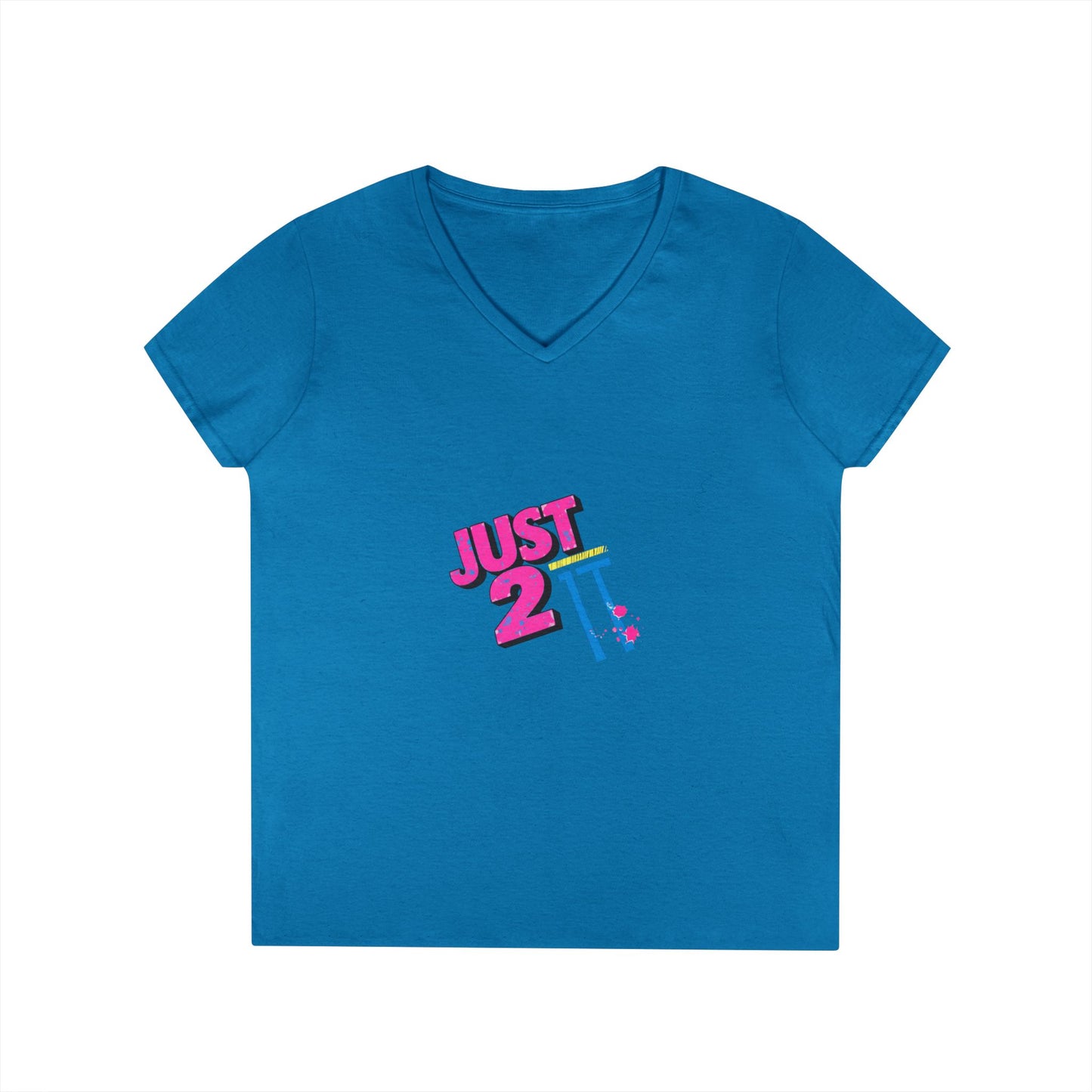 Just 2 It Retro Womens V-Neck Tee