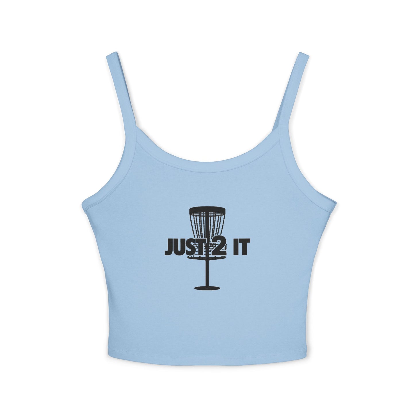 Just 2 It Basket Womens Spaghetti Tank Top