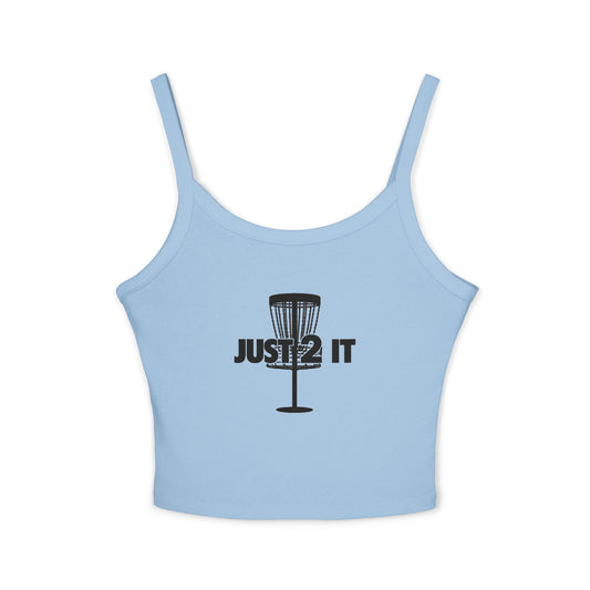Just 2 It Basket Womens Spaghetti Tank Top