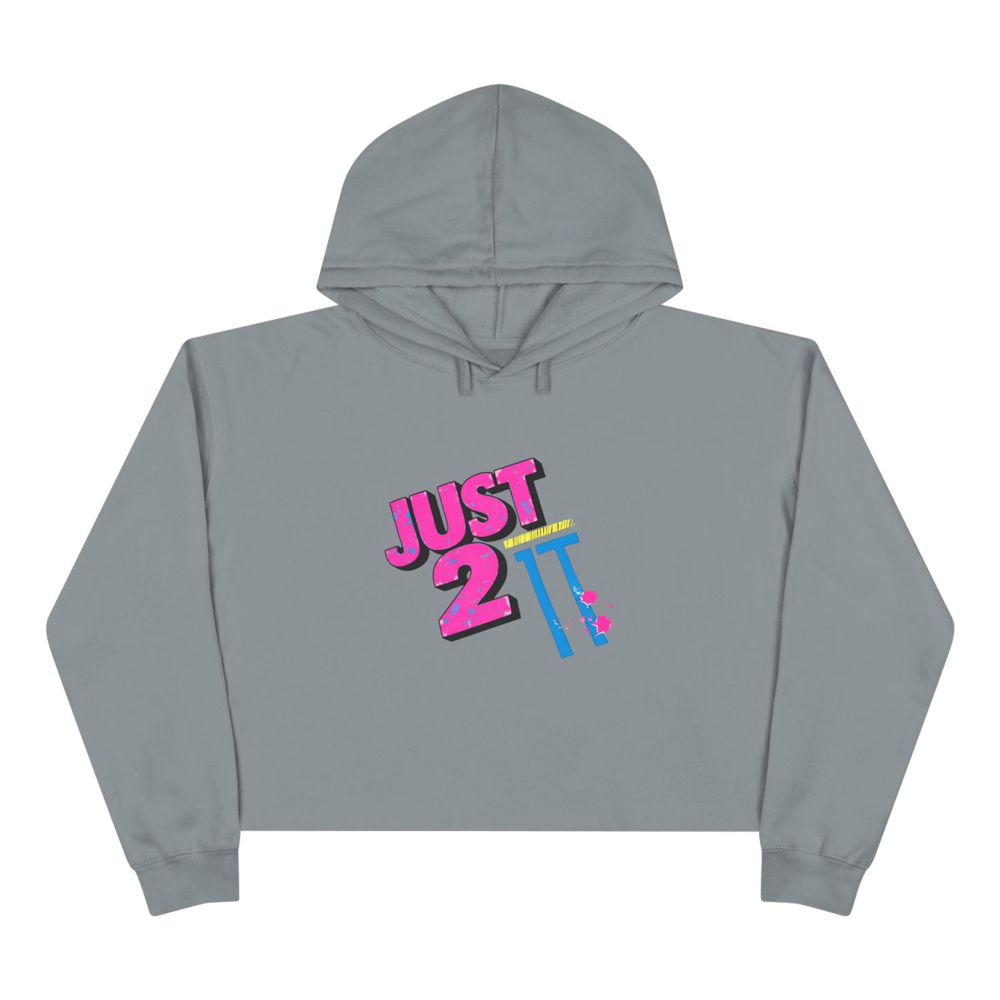 Just 2 It Retro Womens Crop Hoodie