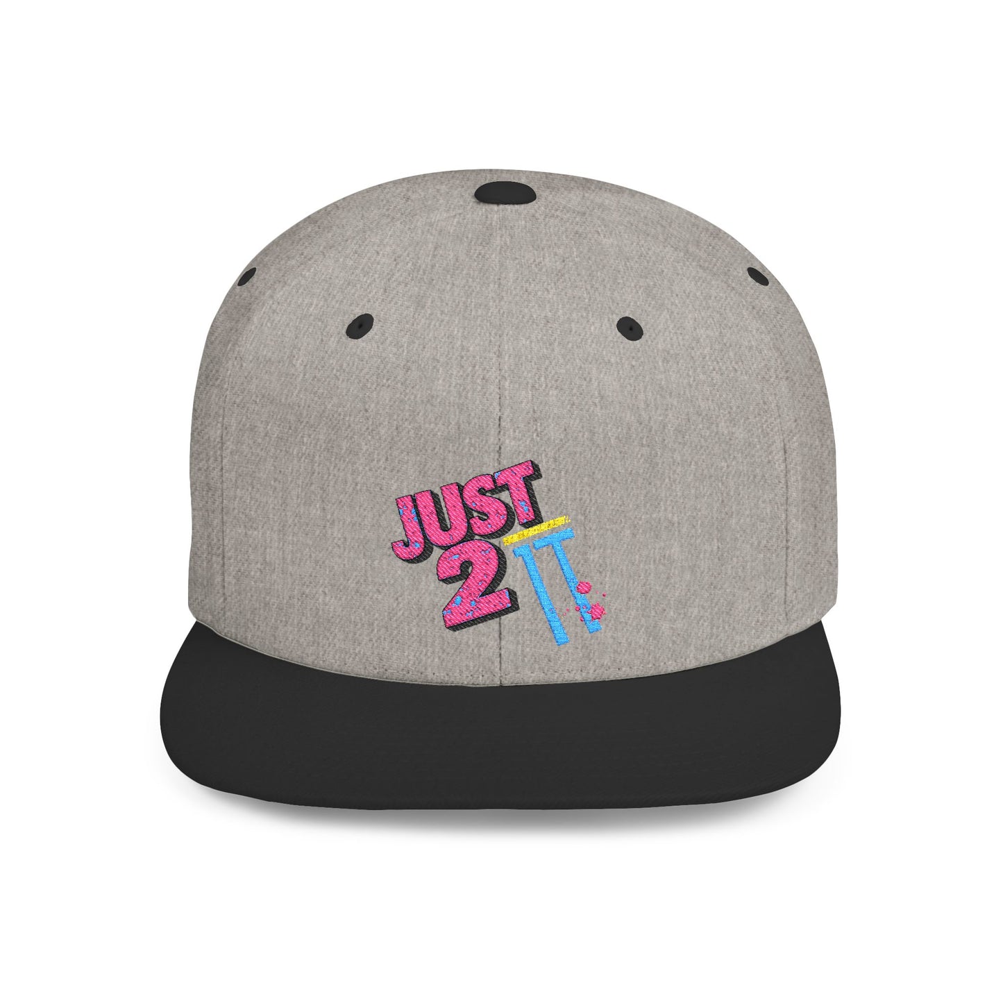 Just 2 It Retro Flat Bill Snapback Cap