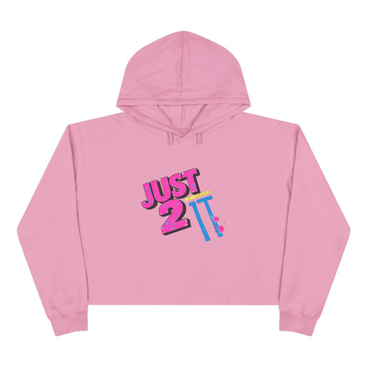 Just 2 It Retro Womens Crop Hoodie