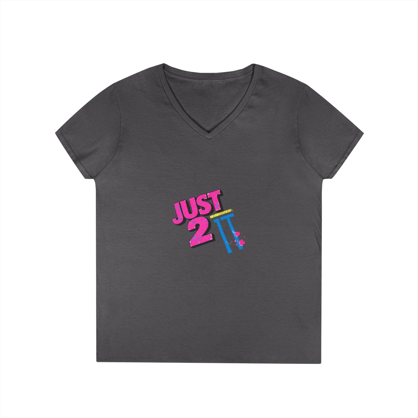 Just 2 It Retro Womens V-Neck Tee