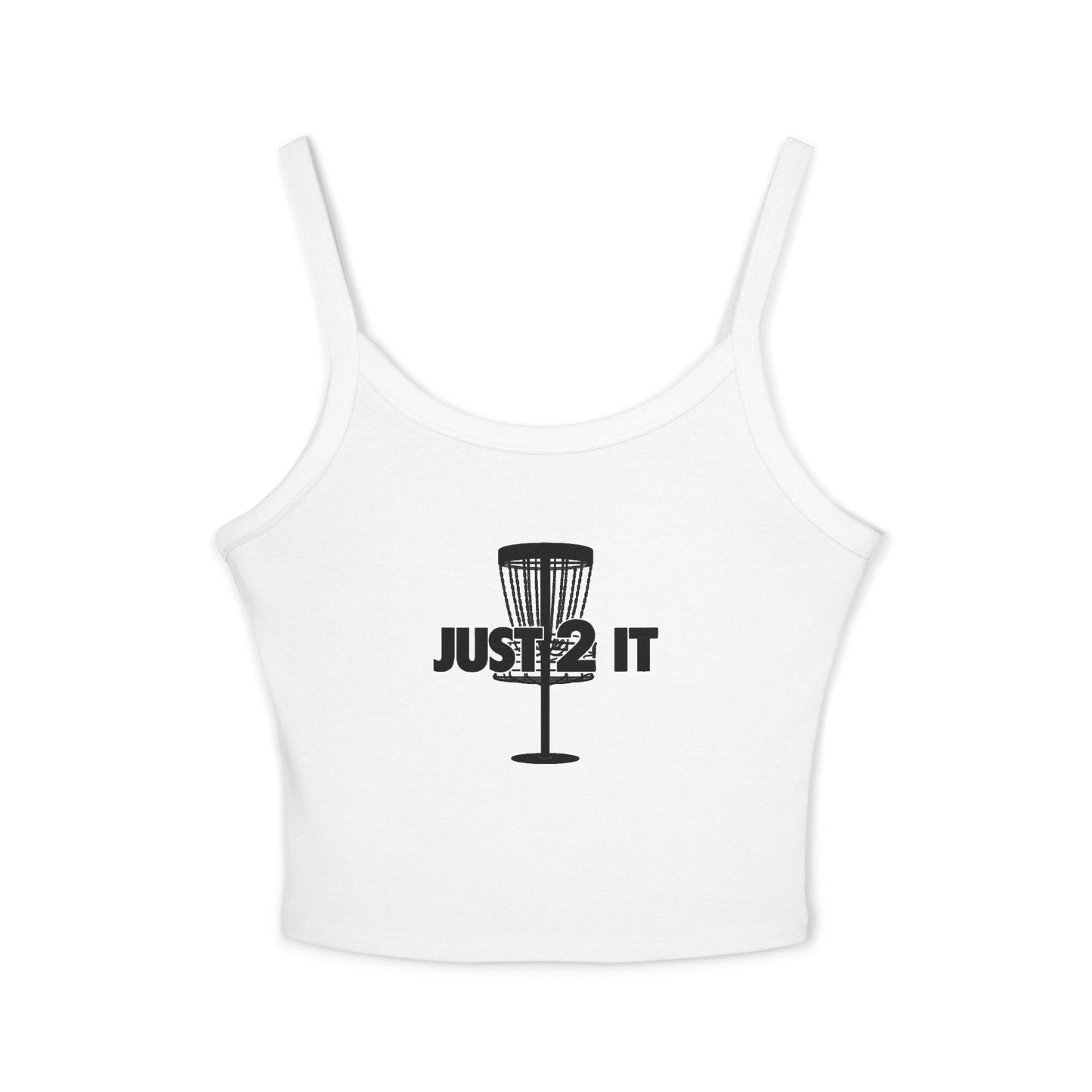 Just 2 It Basket Womens Spaghetti Tank Top