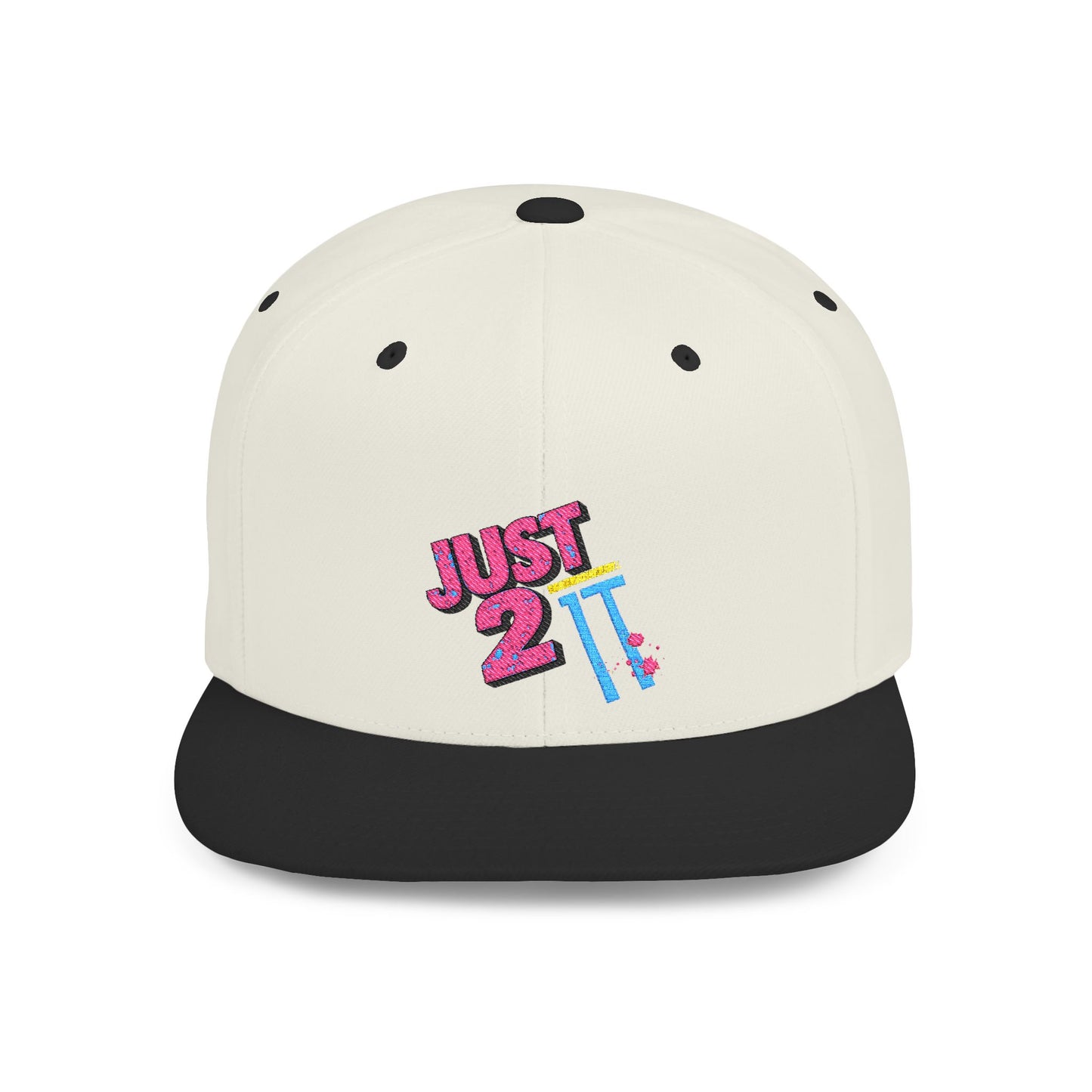 Just 2 It Retro Flat Bill Snapback Cap